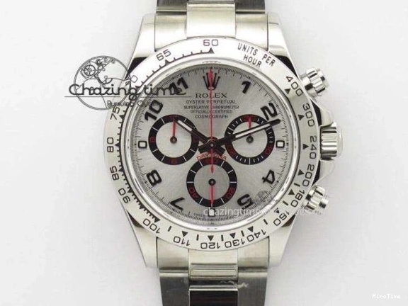 MiroTime 0122 Daytona 126519 VSF 1:1 Best Edition Black Silver Lume Dial on Oysterflex Strap VS4131 V2 (Weighted) DailyWear 324